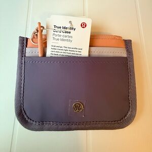 Lululemon Purple and Peach Card Holder